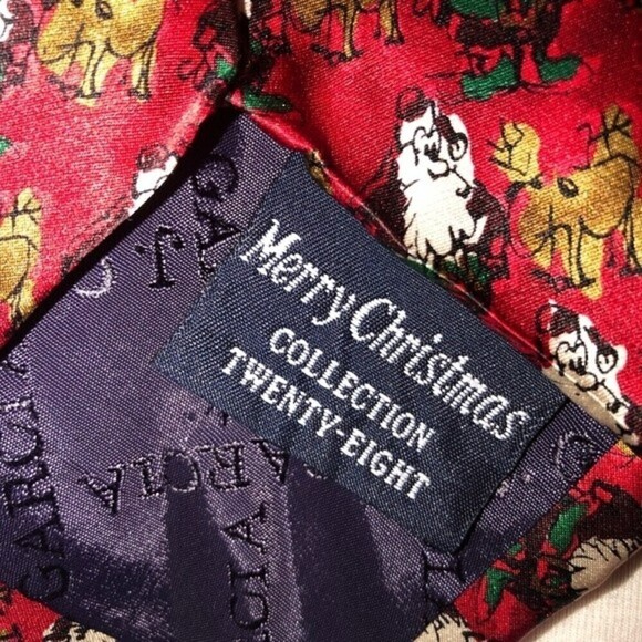 Vintage Jerry Garcia Silk Christmas Tie 1996 Grateful Dead Santa Reindeer Korea - Picture 6 of 8